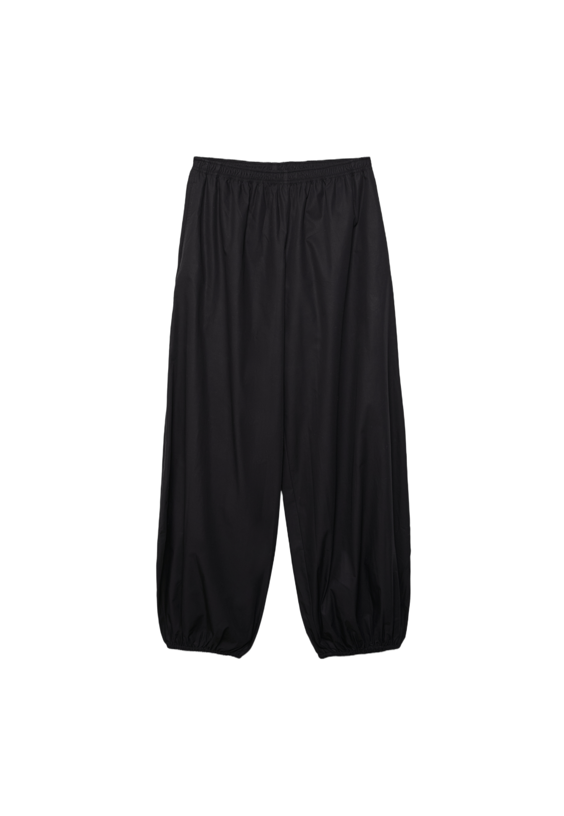 Printed voluminous trousers — Black