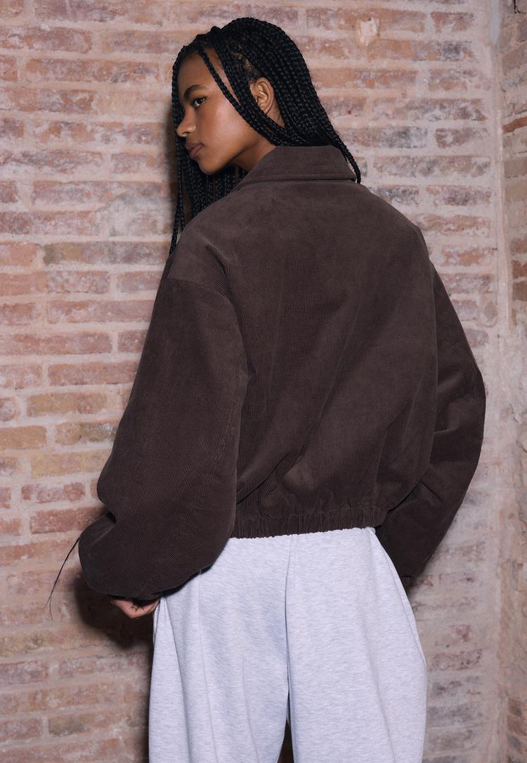 gewatteerd jack van corduroy