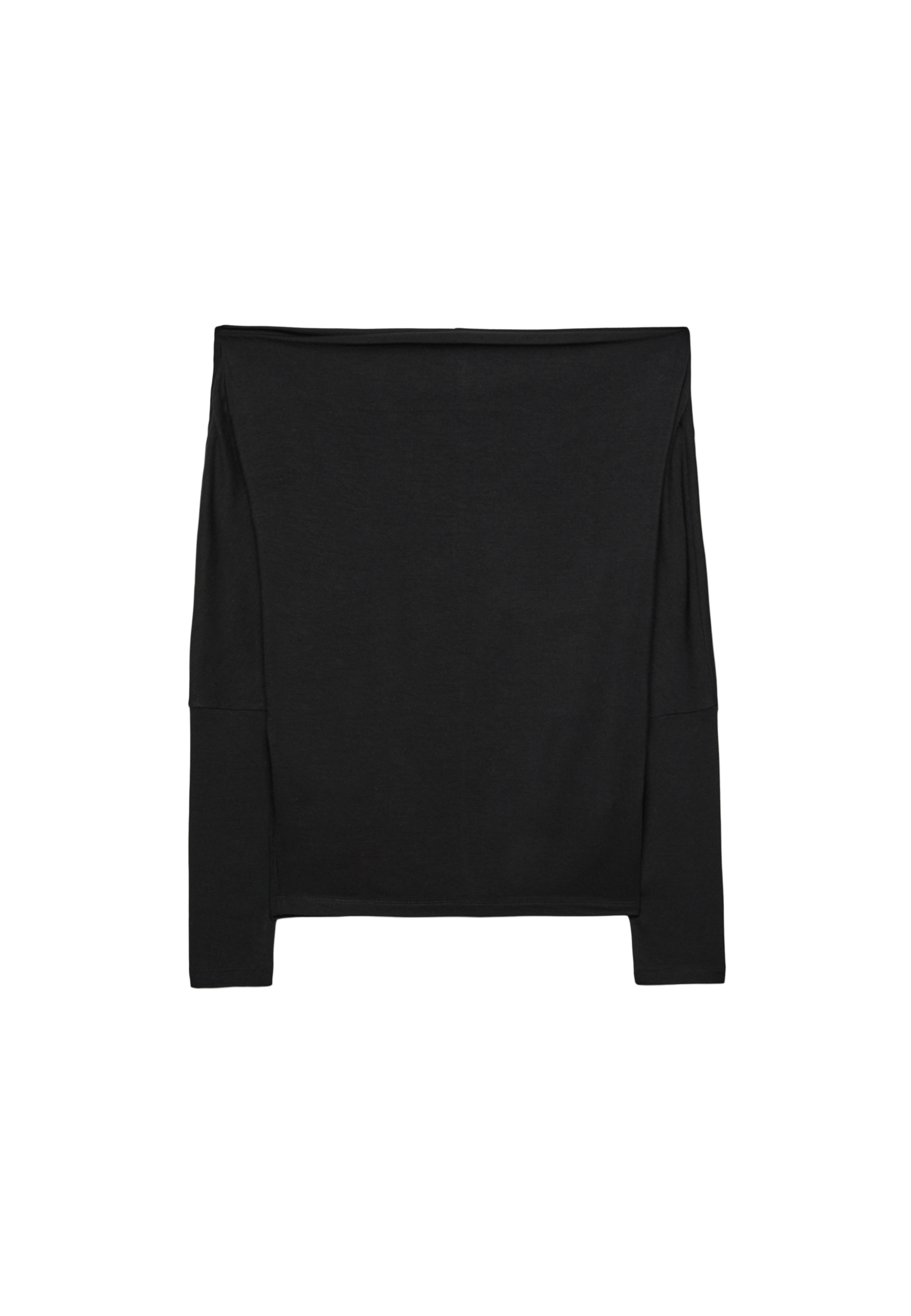 Asymmetric modal top — Black