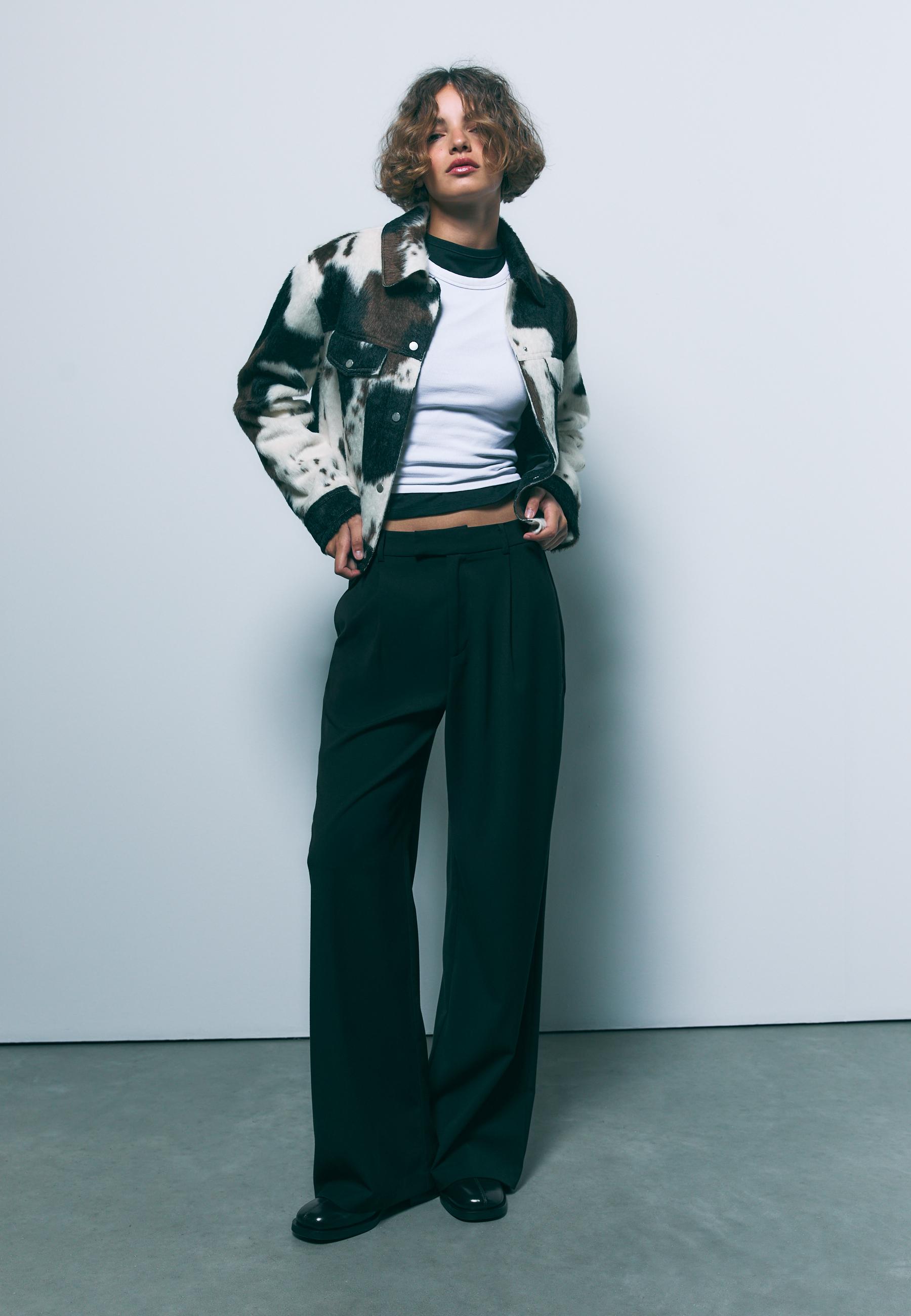 Pantalon habillé wide leg - Mode femme | Stradivarius France