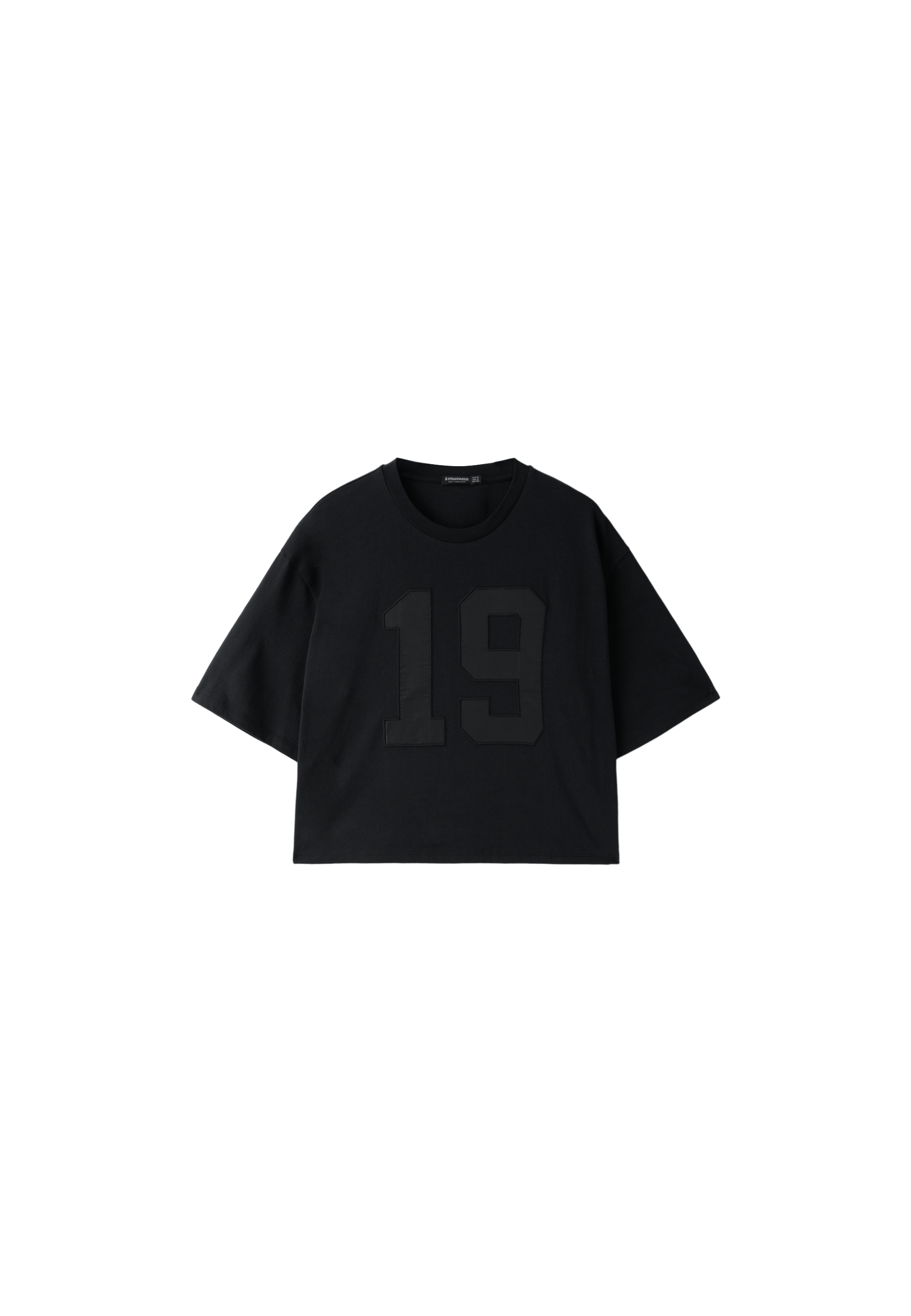 Embroidered T-shirt — Black
