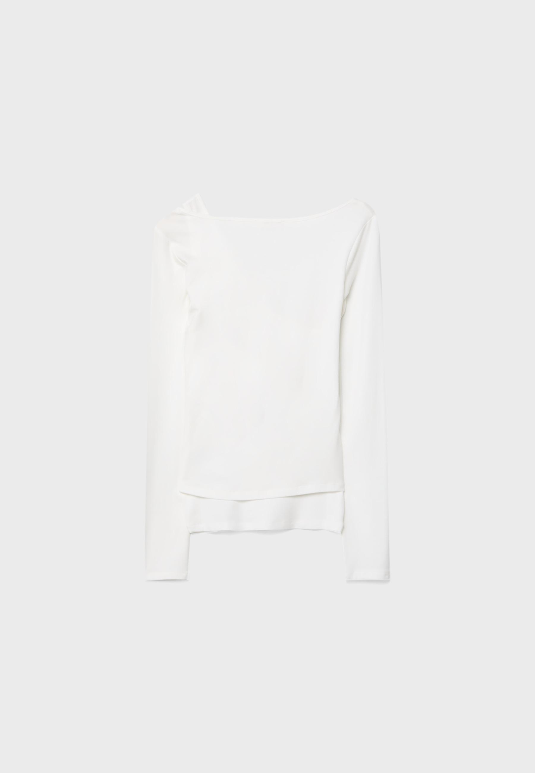 Double cherub print T-shirt — Ecru