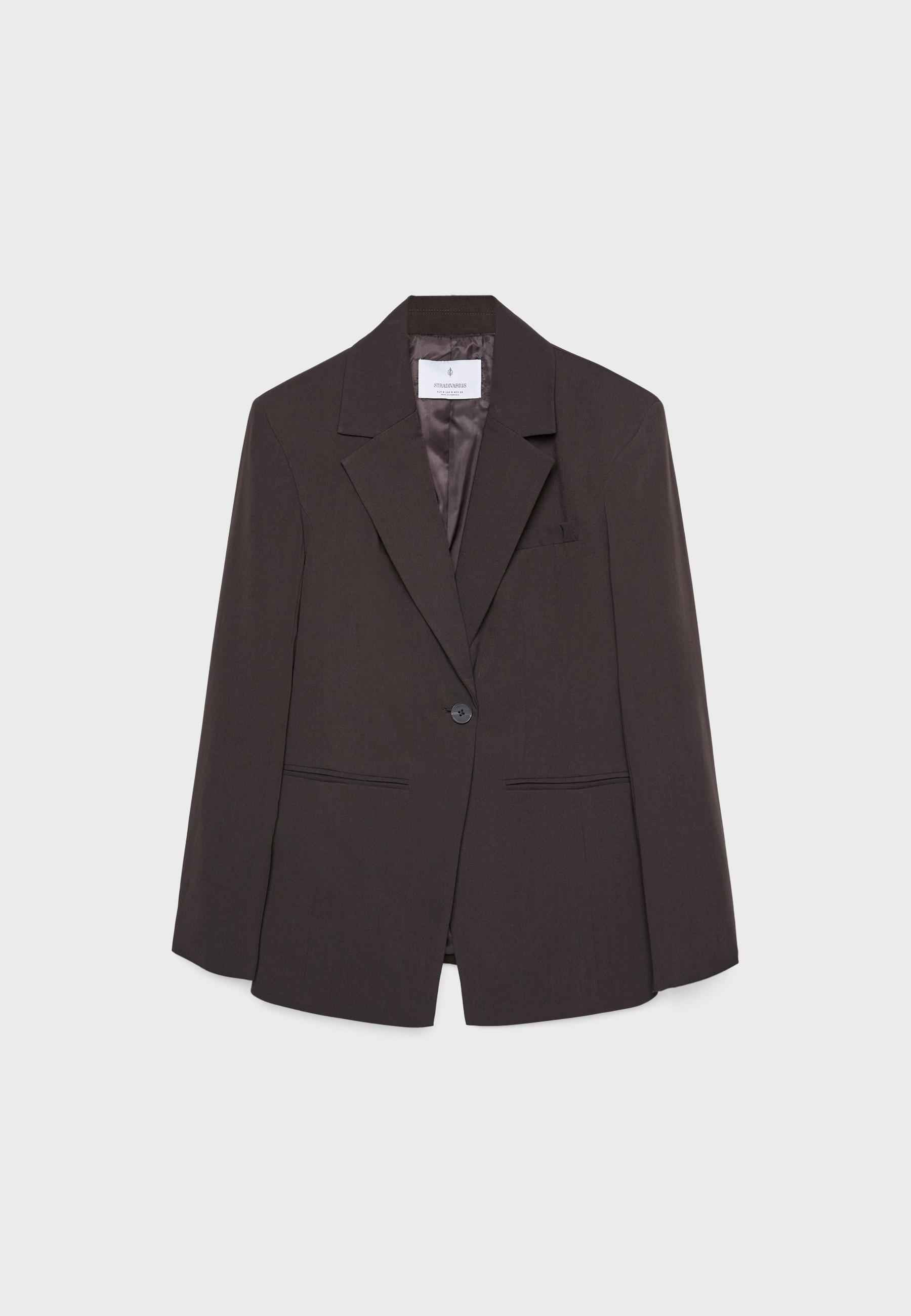 Tailored buttoned blazer — Brown