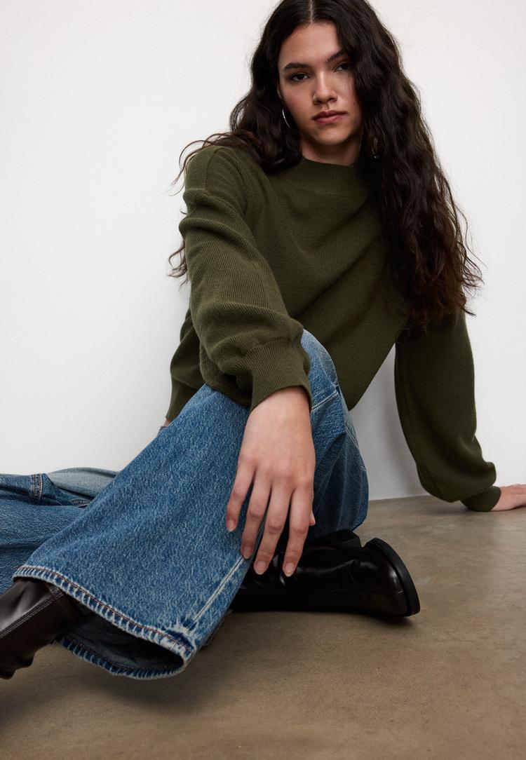 pull en maille a col montant