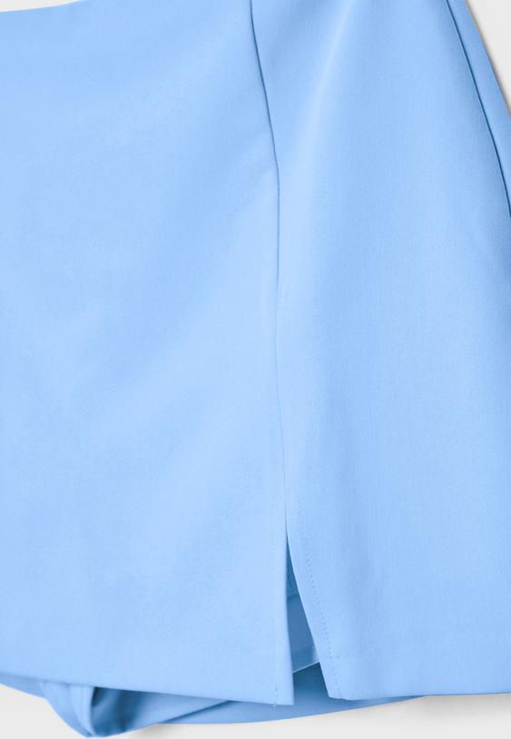 Yan yırtmaçlı şort etek - Görsel 9