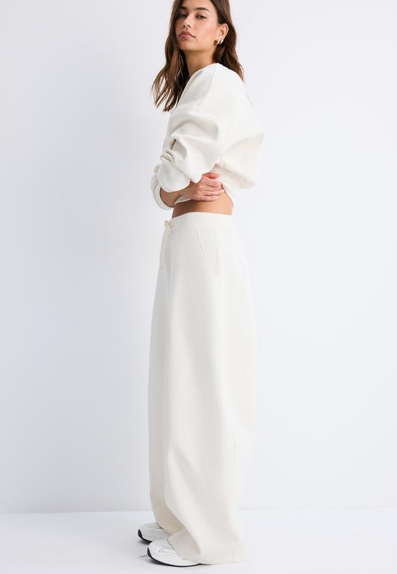 pantaloni barrel jogger wide leg