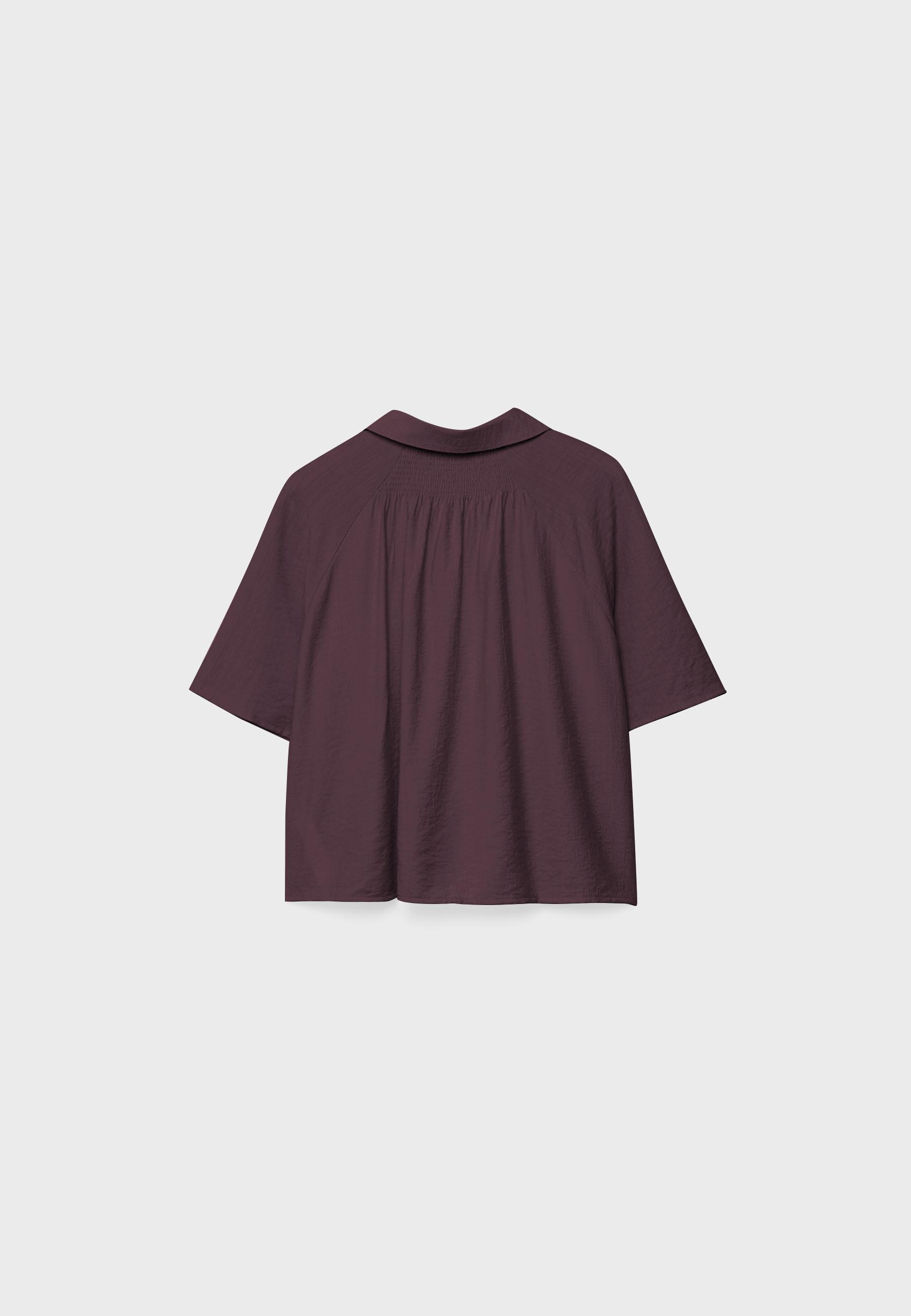 Button-up flowing shirt — Purple