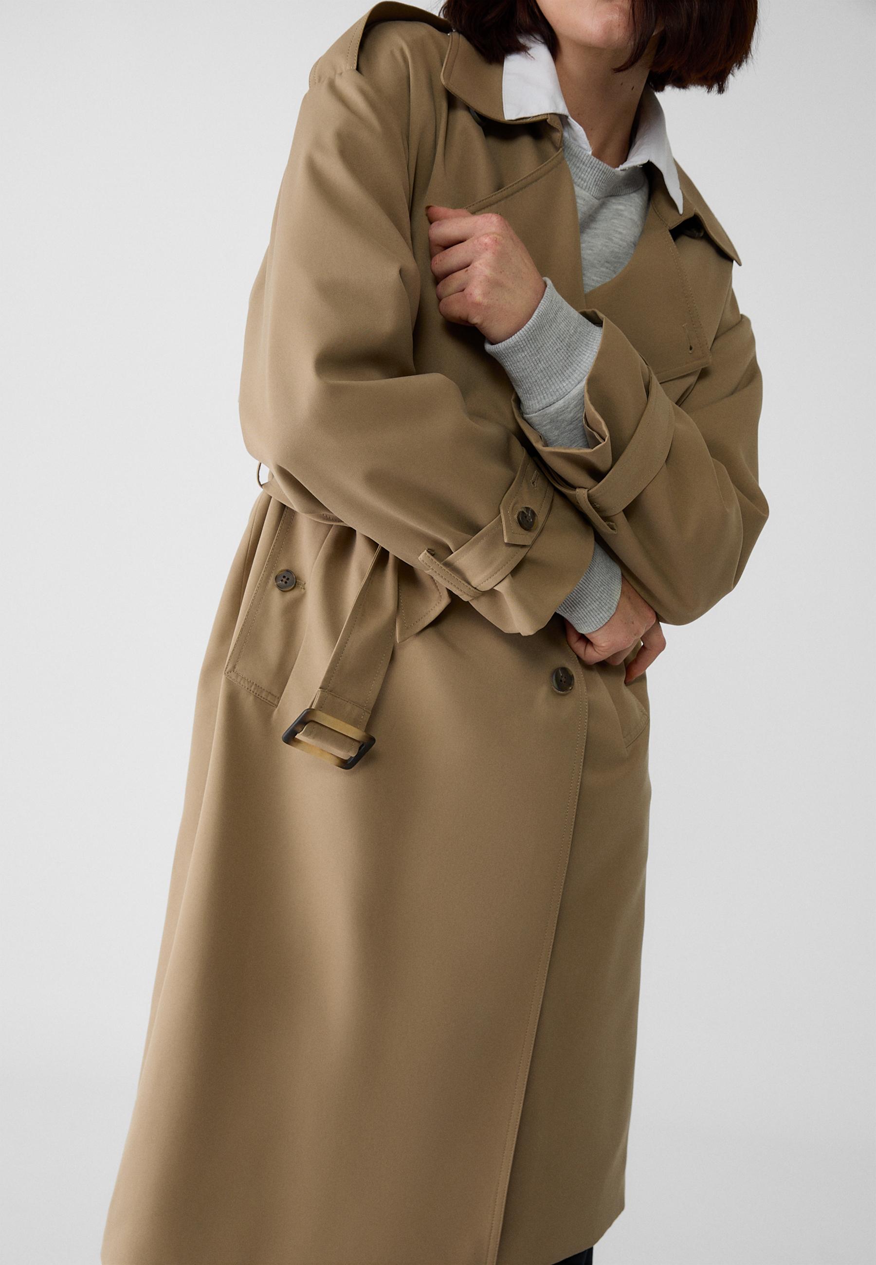 Trench long fluide double Mode femme Stradivarius France