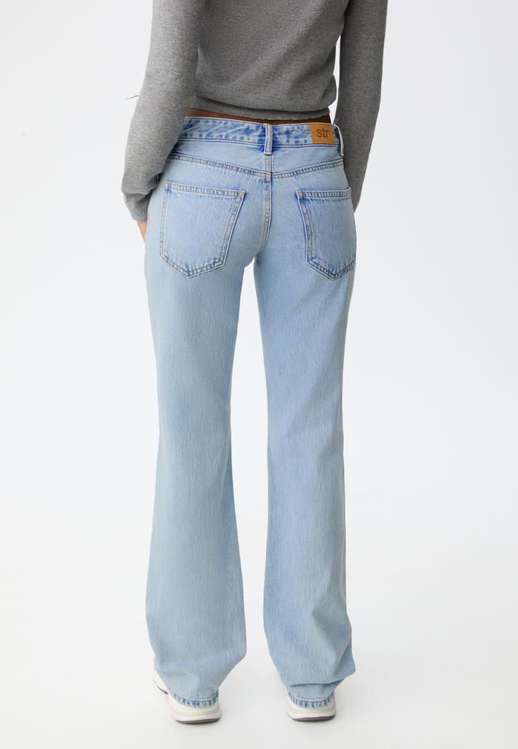 jeans straight fit low waist