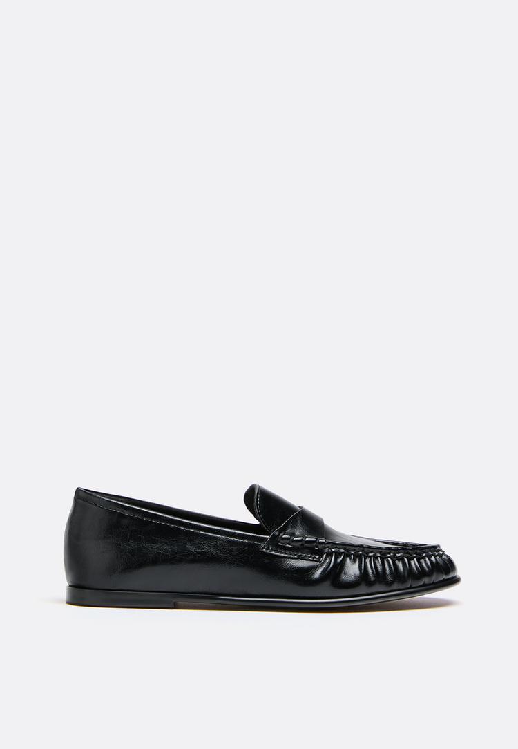 Stradivarius Mocassins Souples Similicuir Noirs Noir 35