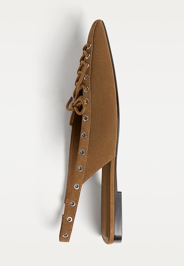 zapato plano serraje