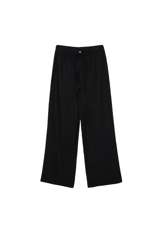 Keten karışımlı bağcıklı pantolon_3