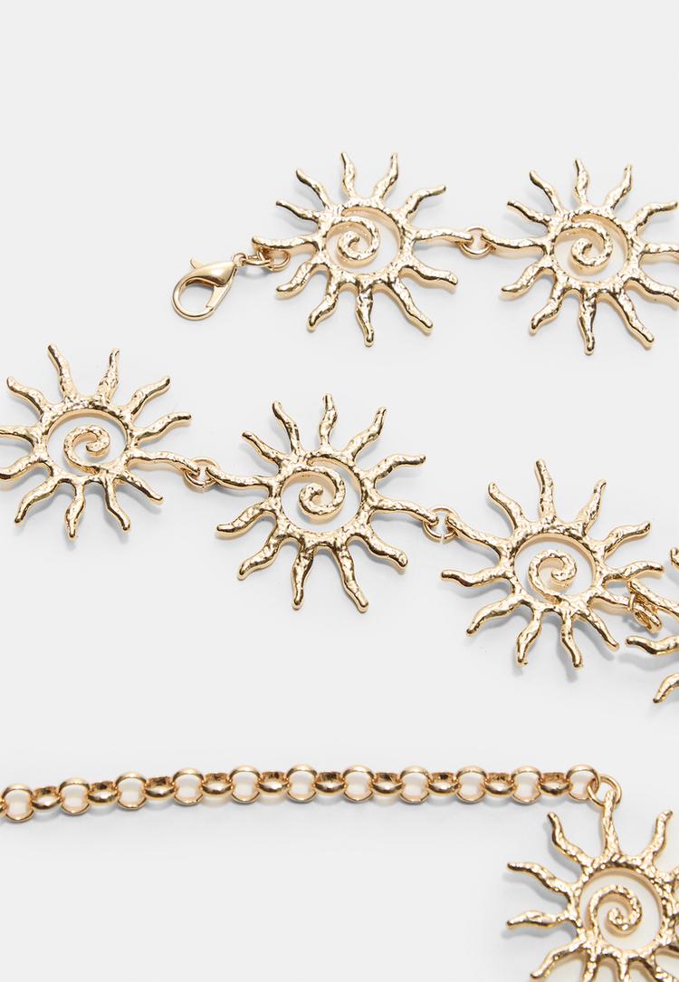 ceinture metallique soleil