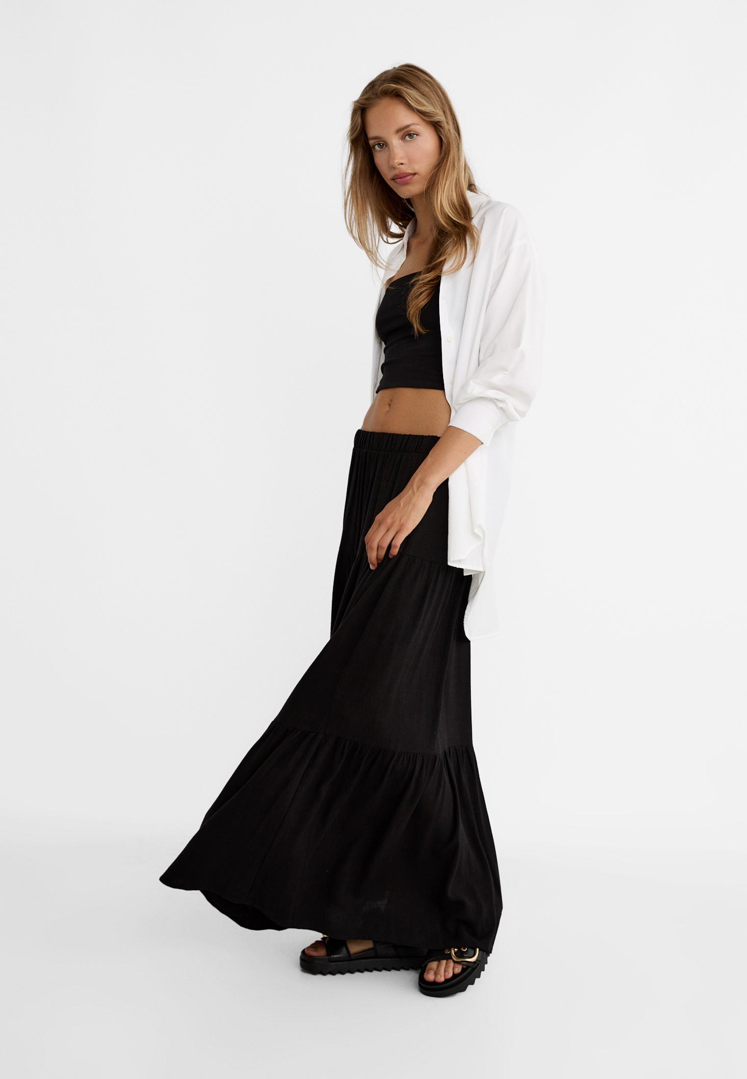 Boho midi skirt Women s fashion Stradivarius United Kingdom