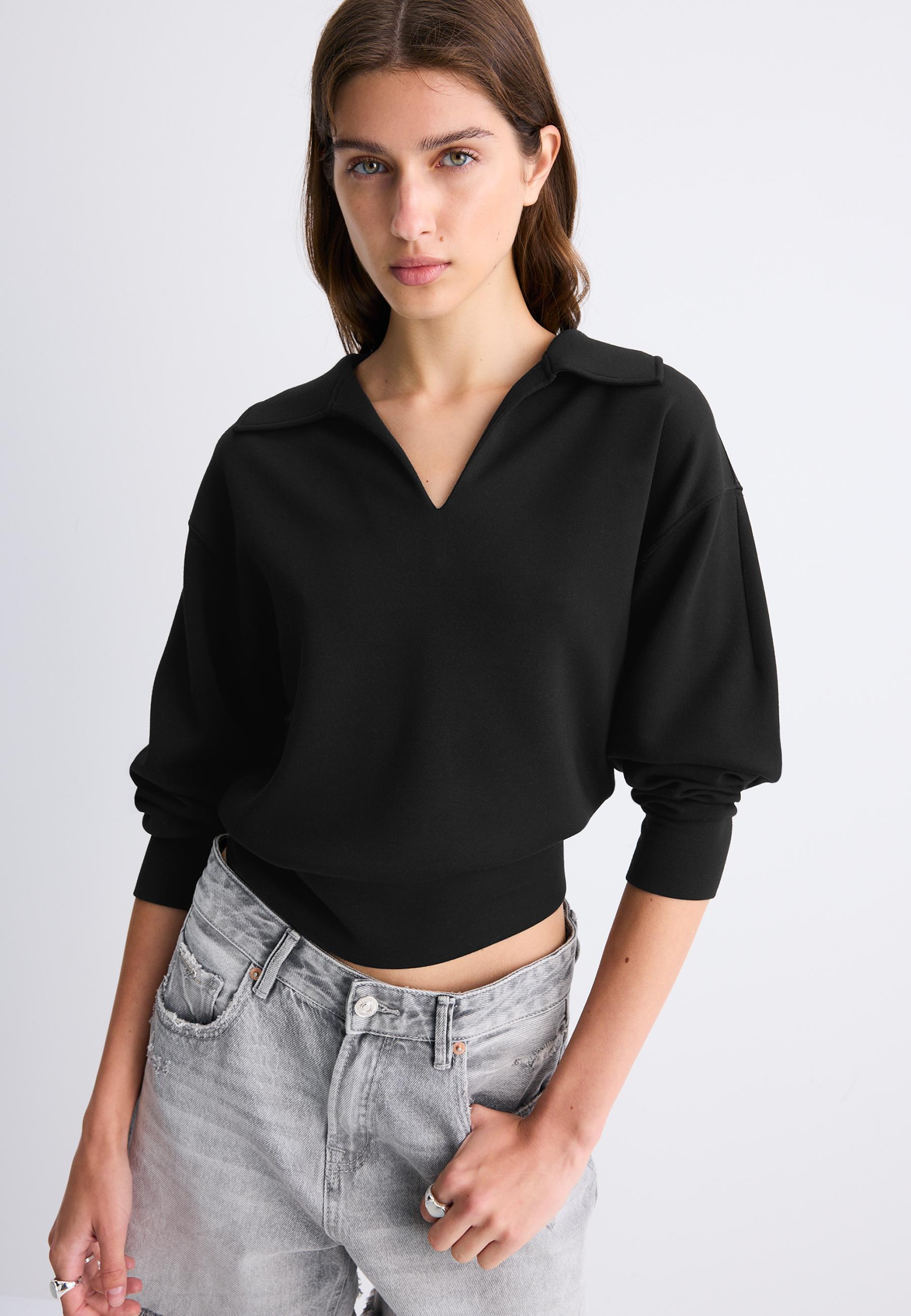 Soft-touch sweatshirt — Black