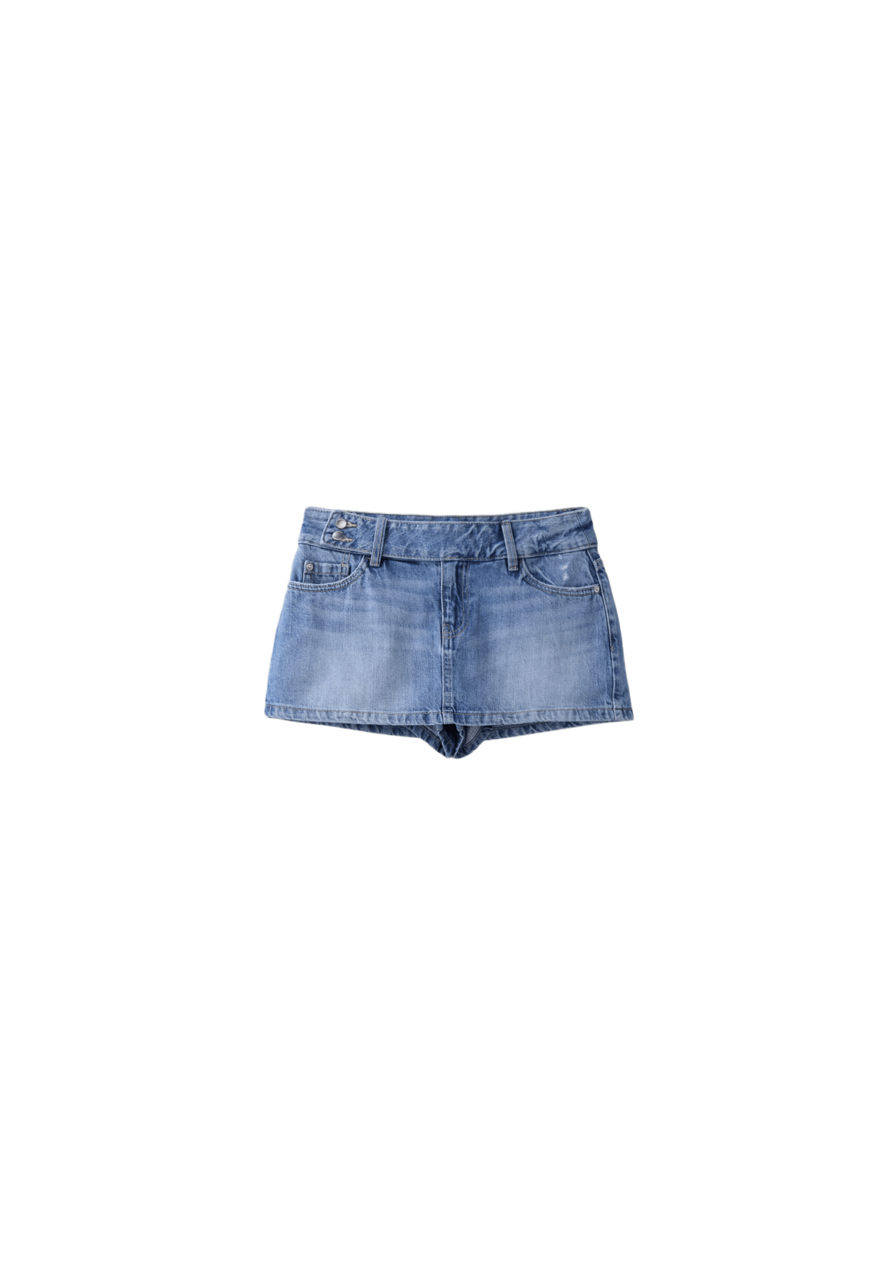 Hammer loop mini skort — MEDIUM BLUE DENIM