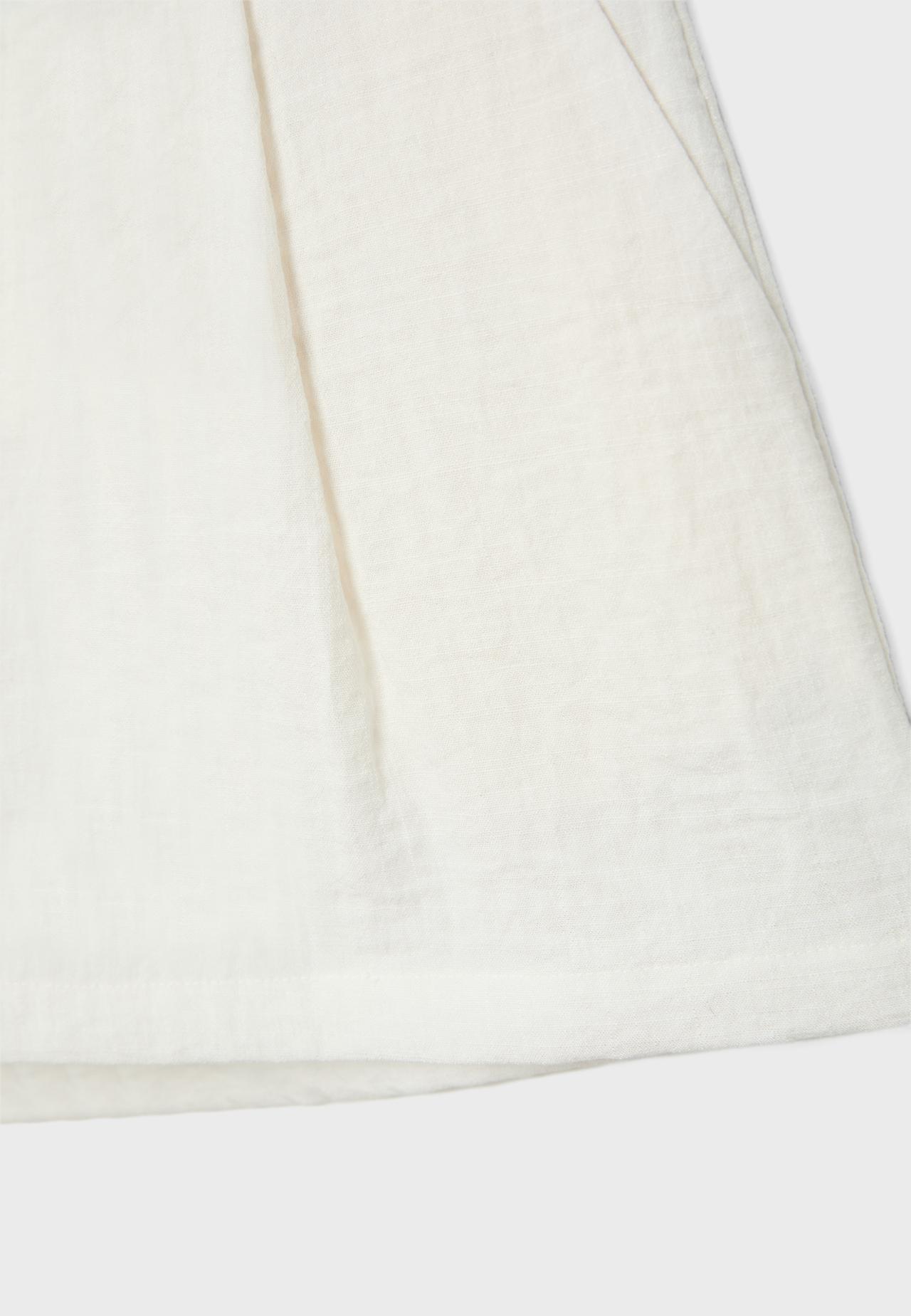 Rustic smart shorts — Ecru