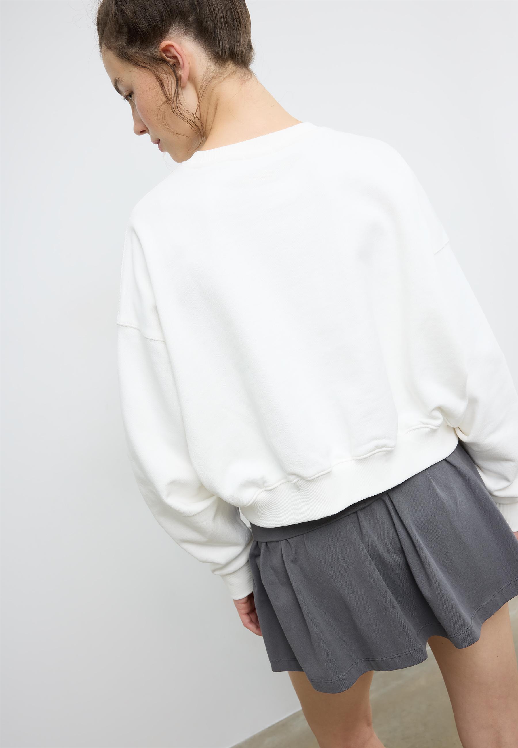 Basic printed sweatshirt — Ecru