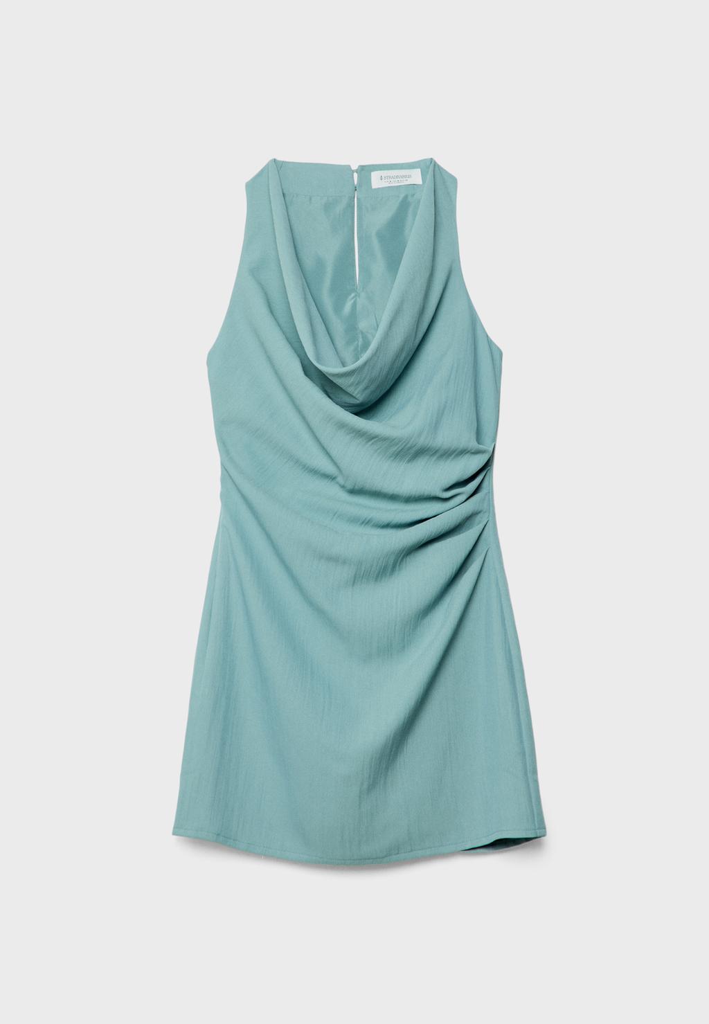 Vestido corto drapeado