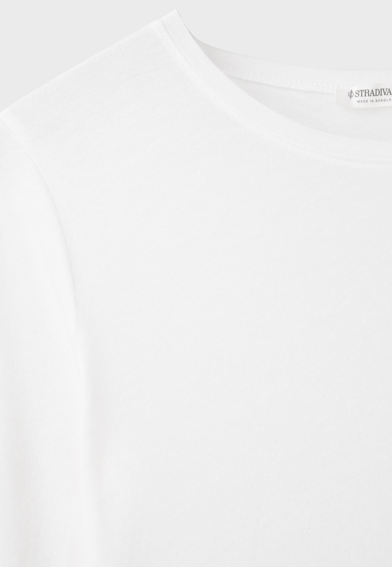 Supima® cotton long sleeve T-shirt — Ecru