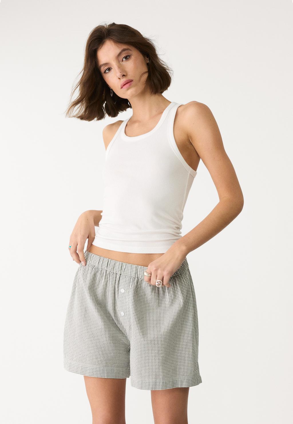 Boxershorts met Vichy-ruit