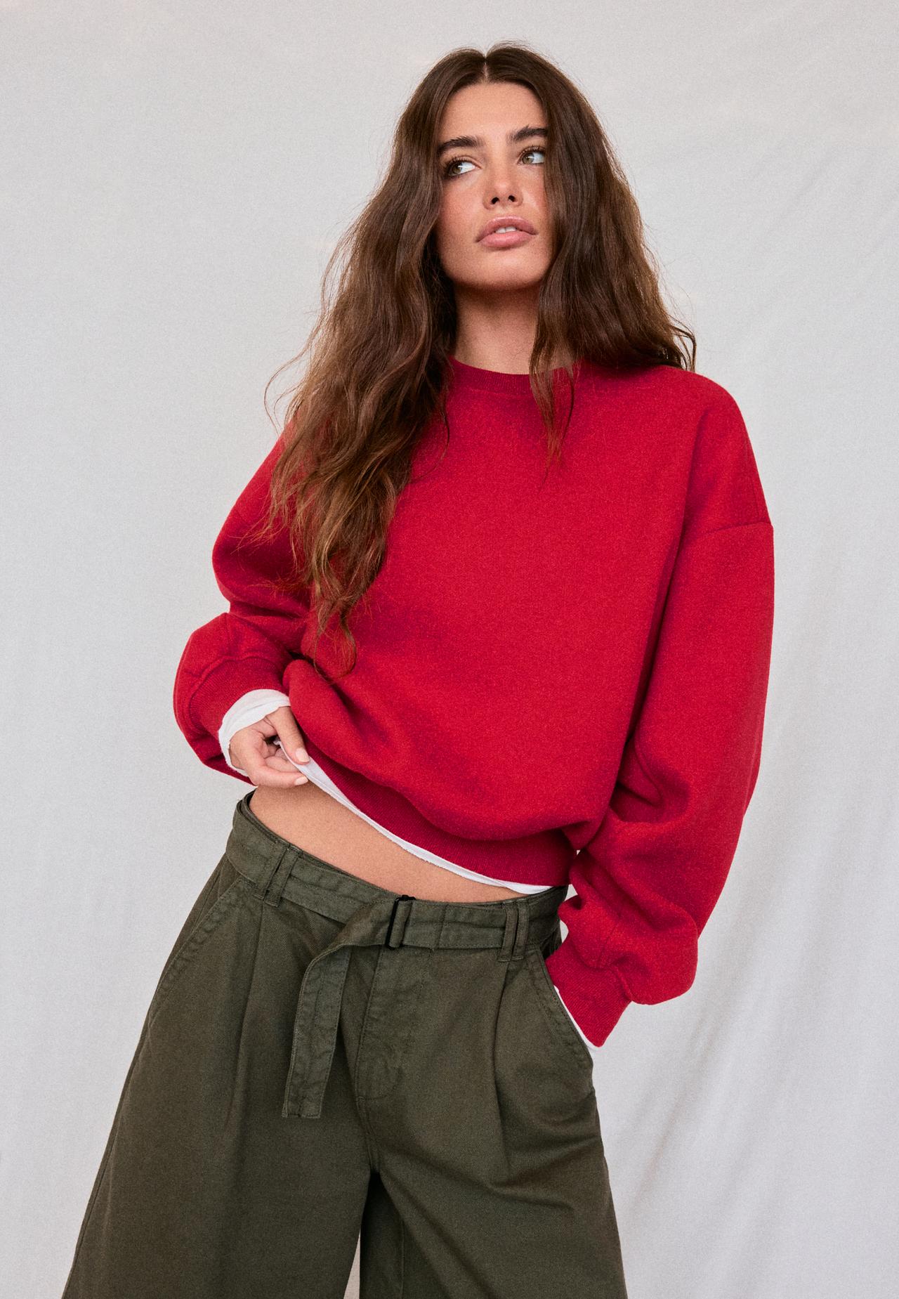 Basic sweatshirt — Red