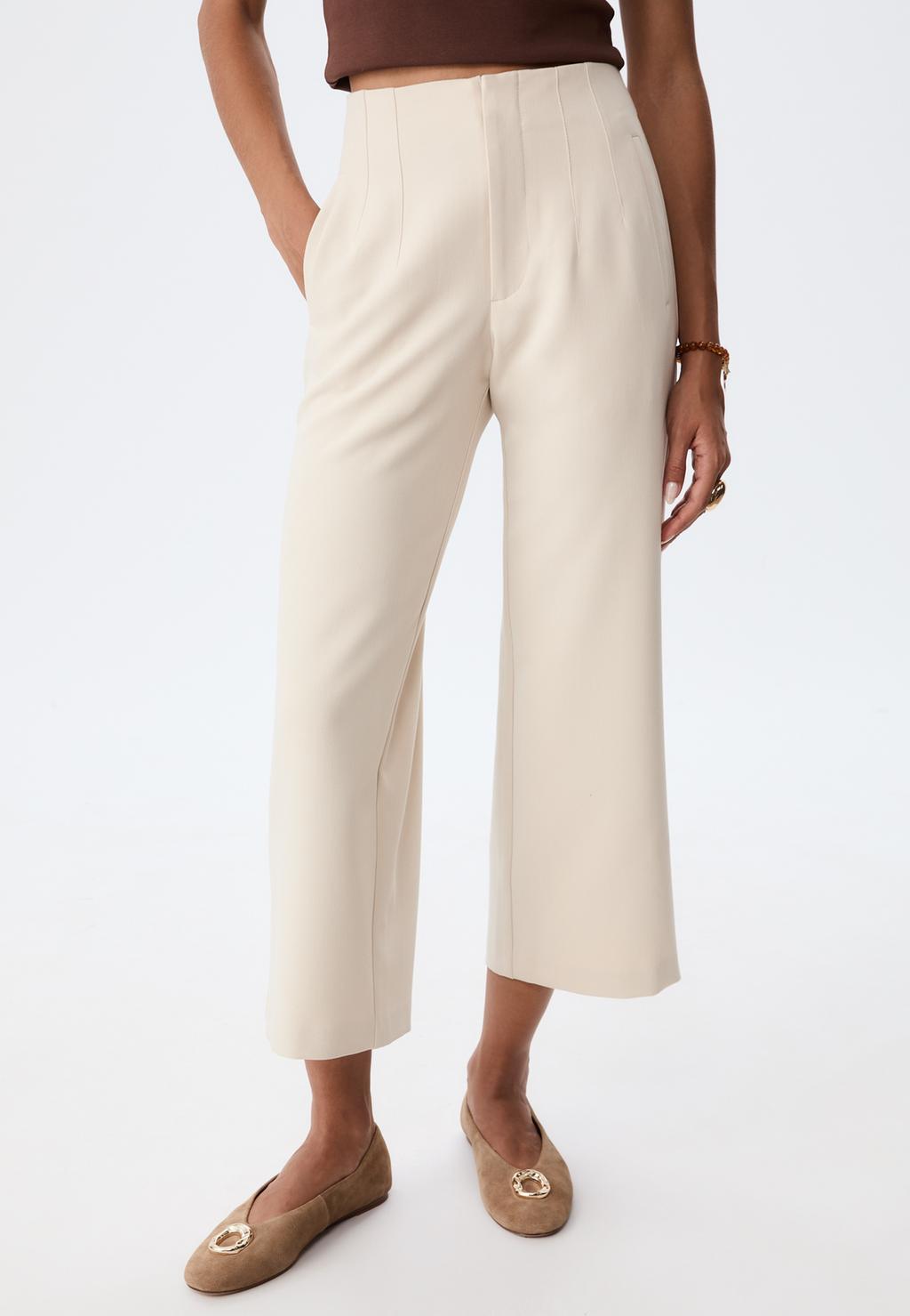 Smart darted ankle trousers