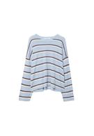 İnce çizgili triko kazak - Görsel 3