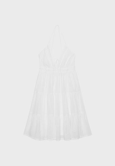 Short backless dress — White 6