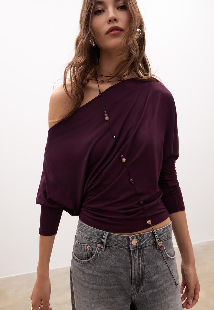 camiseta asimetrica modal