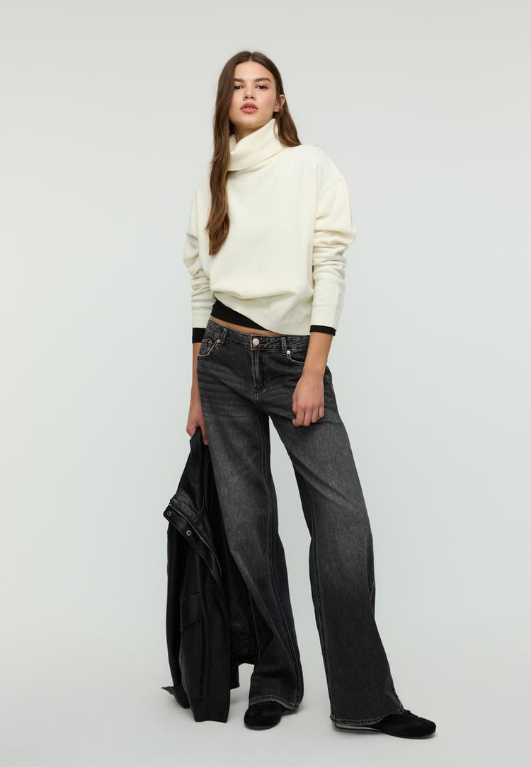 pull basique a col montant