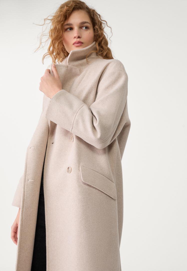 abrigo oversize tacto suave