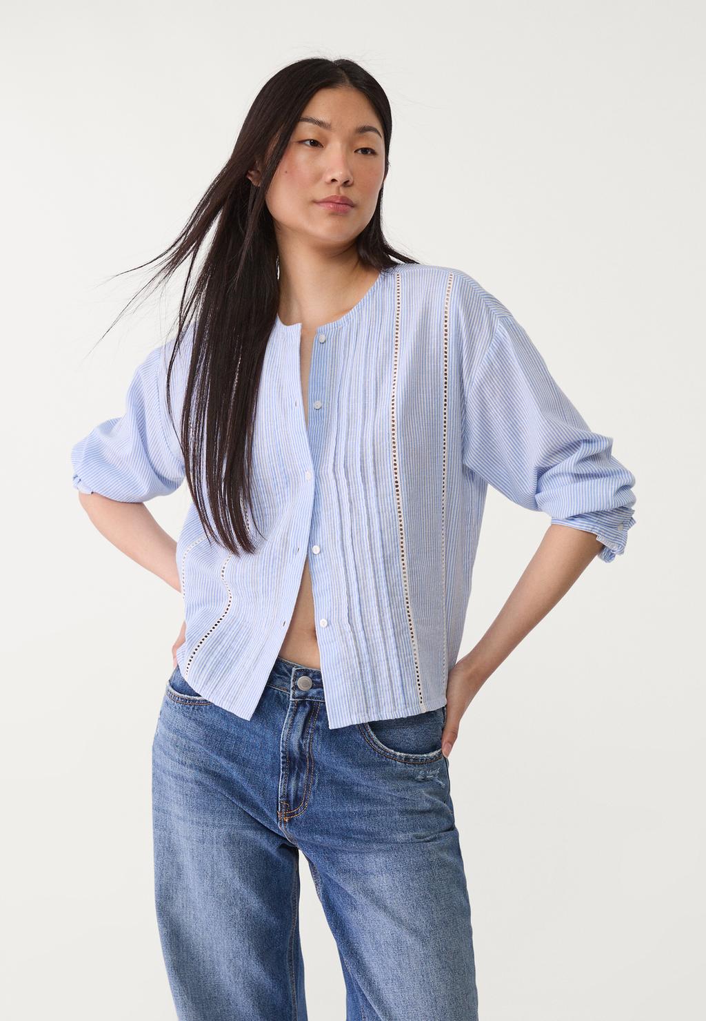 Blouse fluide entre-deux