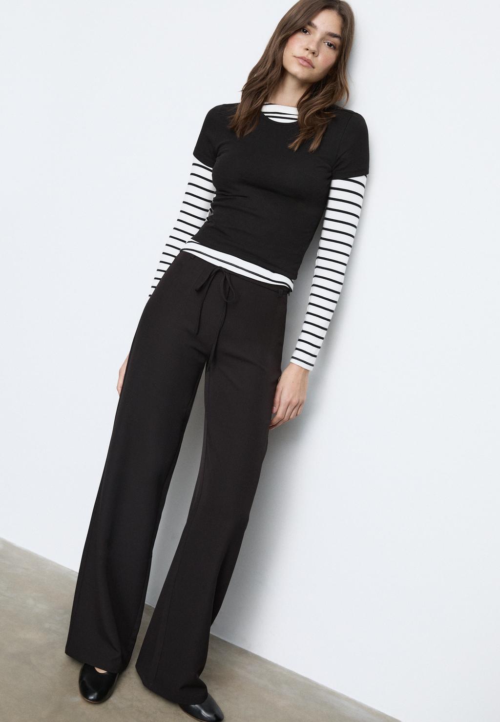 Pantalón vestir lazo