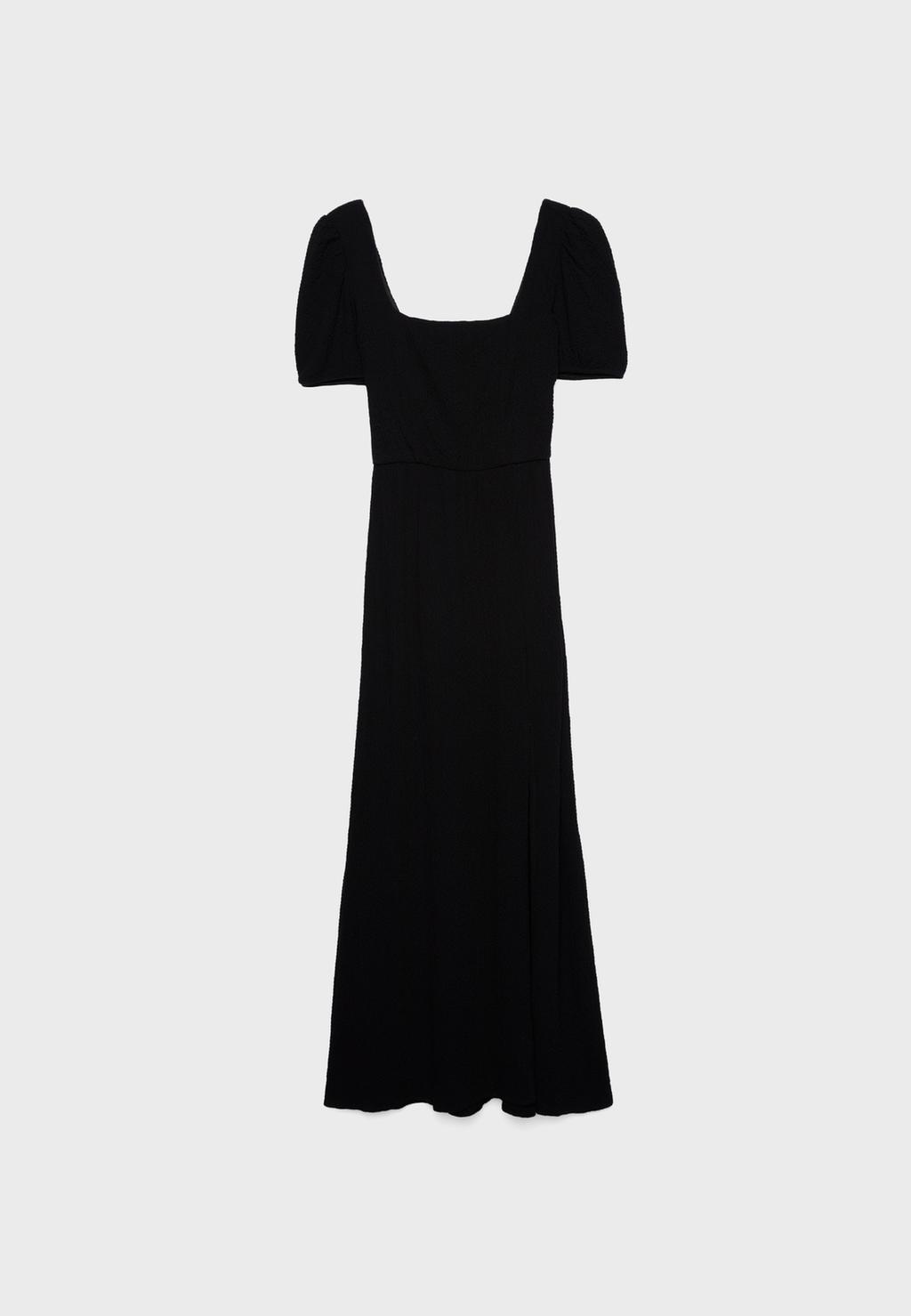 Loose-fitting maxi dress with criss-cross back