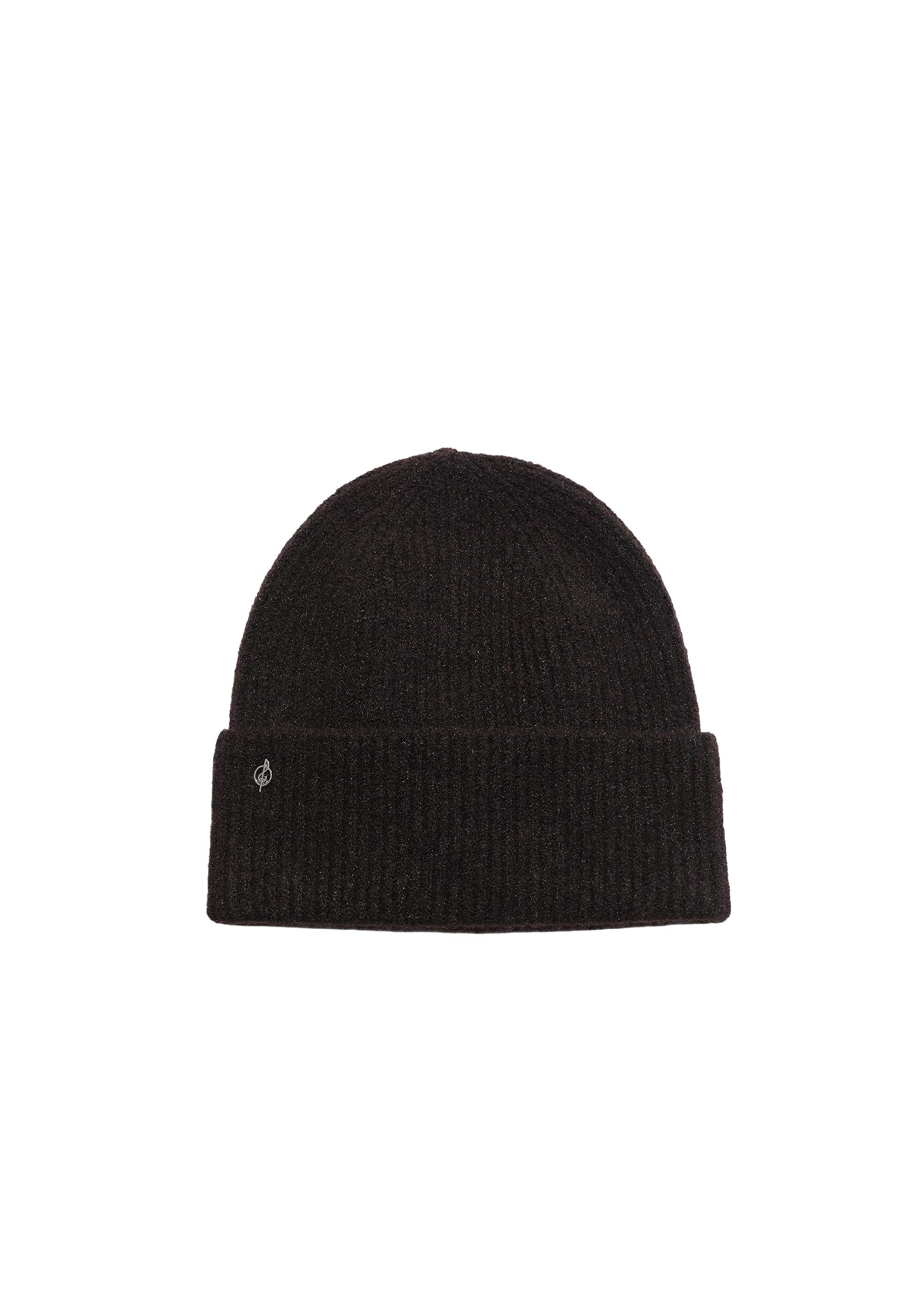 Basic knit hat — Brown