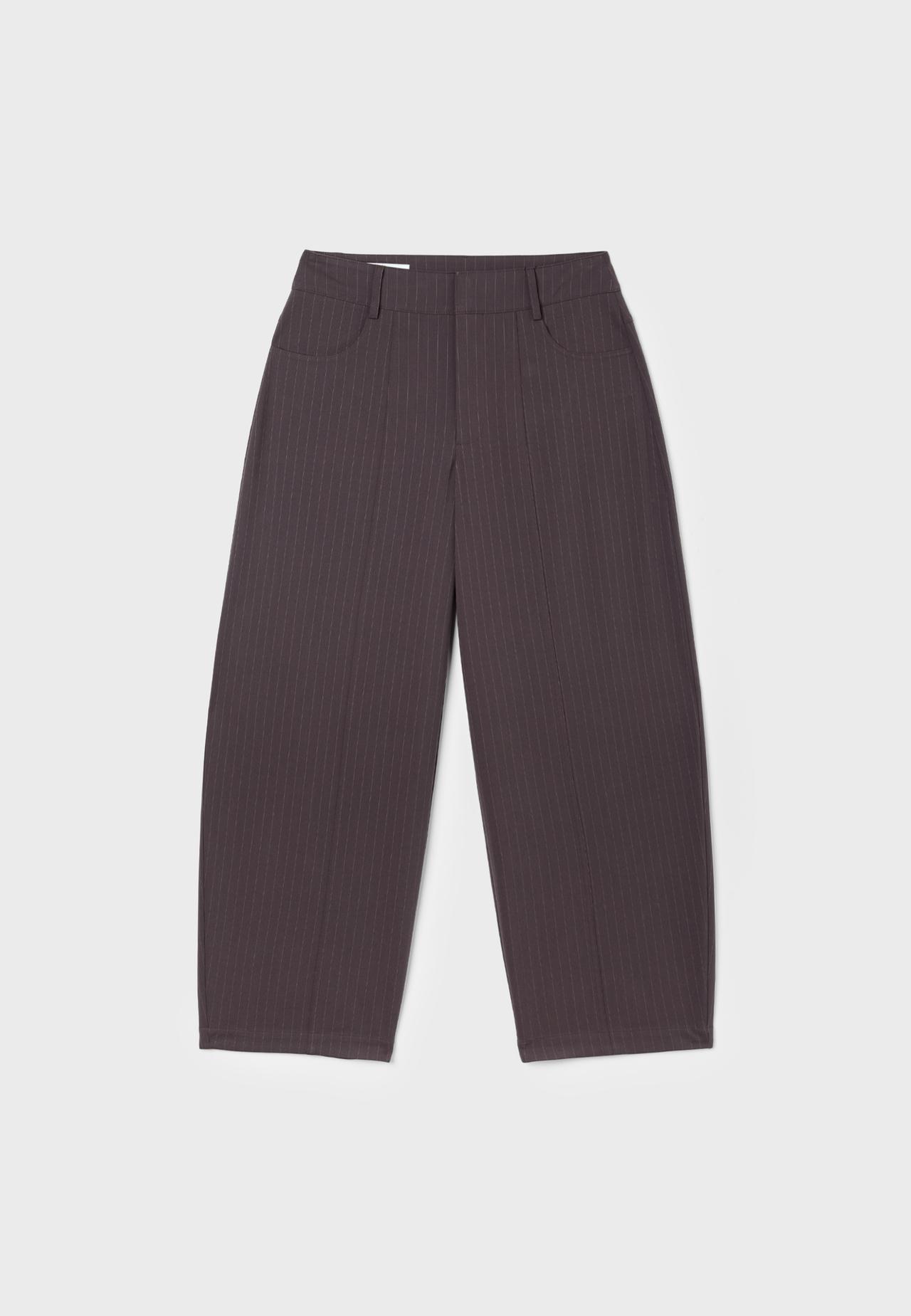 Smart barrel trousers — Purple