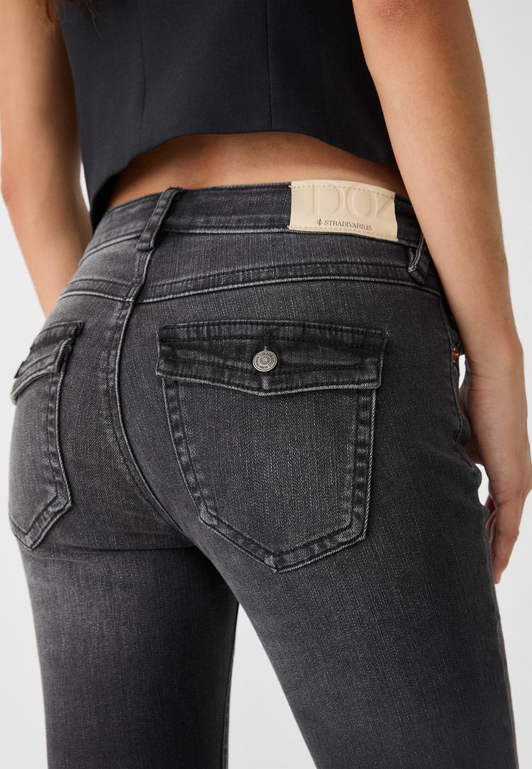 d04 jeans flare low waist