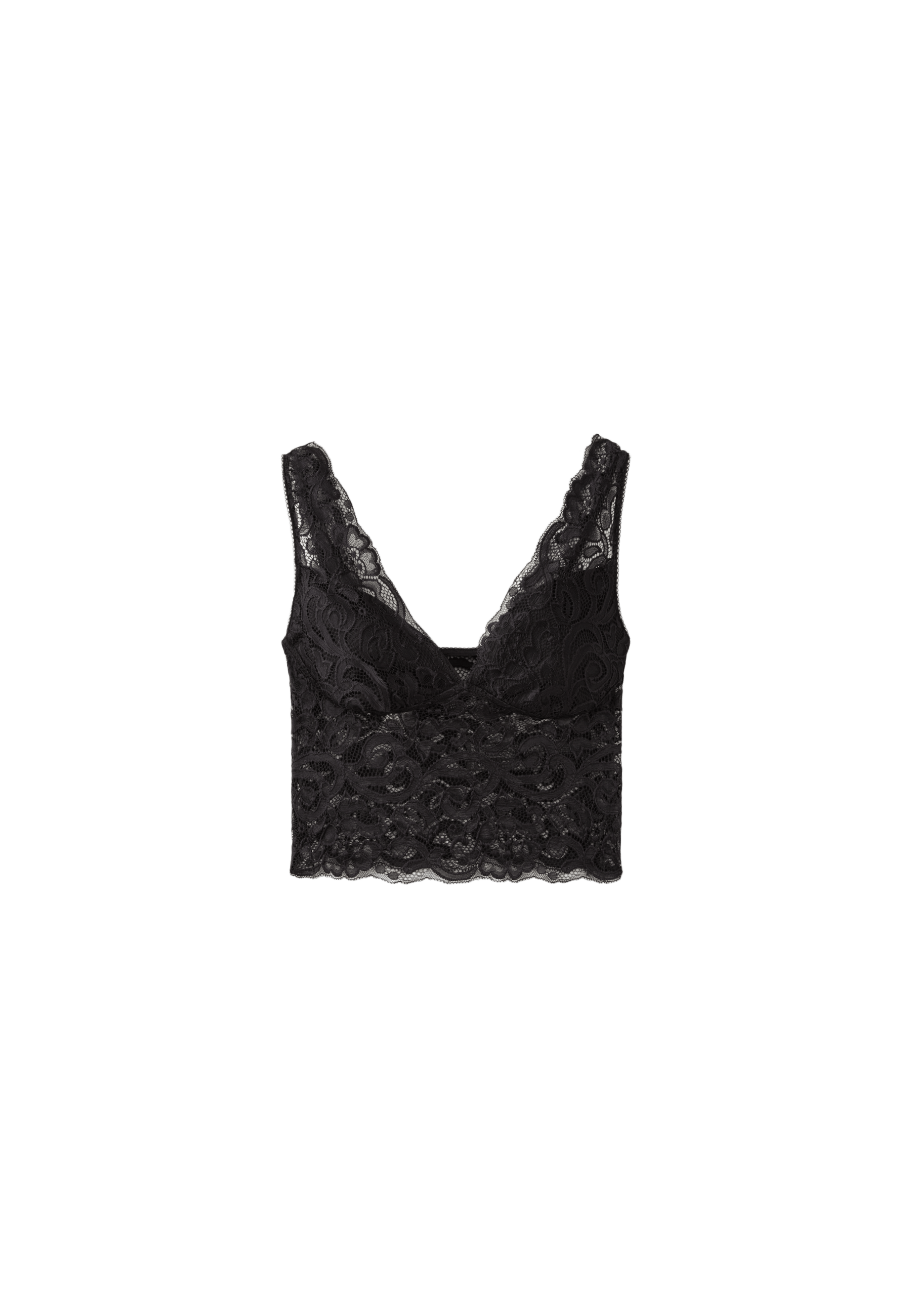 Lace top — Black