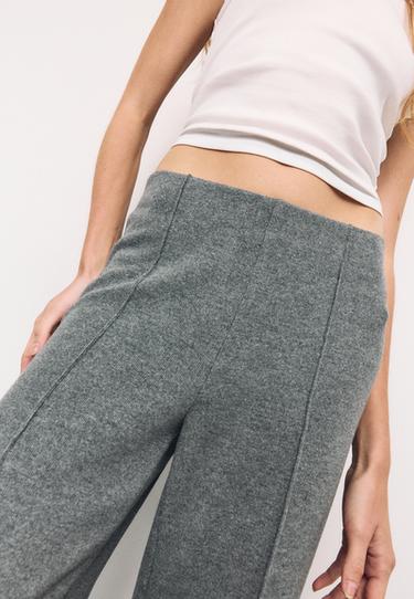 Soft-touch pintuck trousers — Dark grey 4