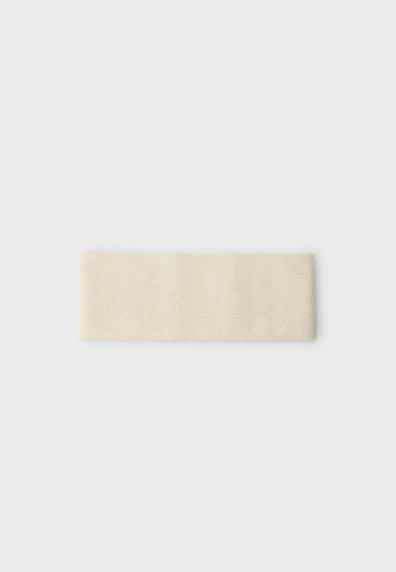 Knit headband — Ecru