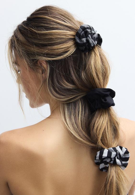 set di 3 elastici per capelli