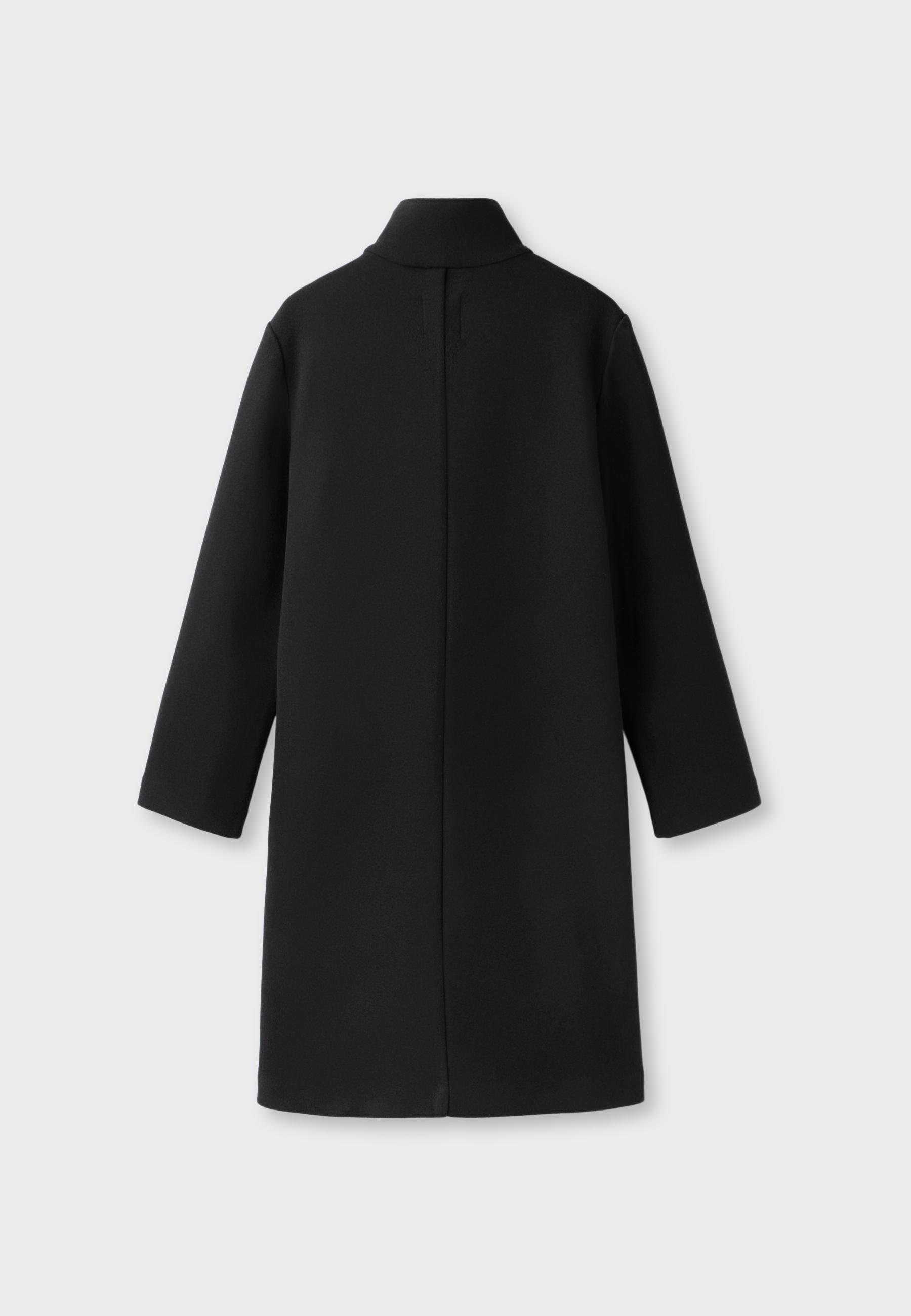 Basic soft-touch coat — Black