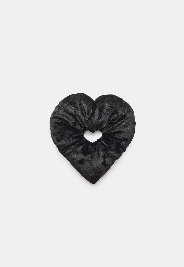 velvet heart maxi scrunchie