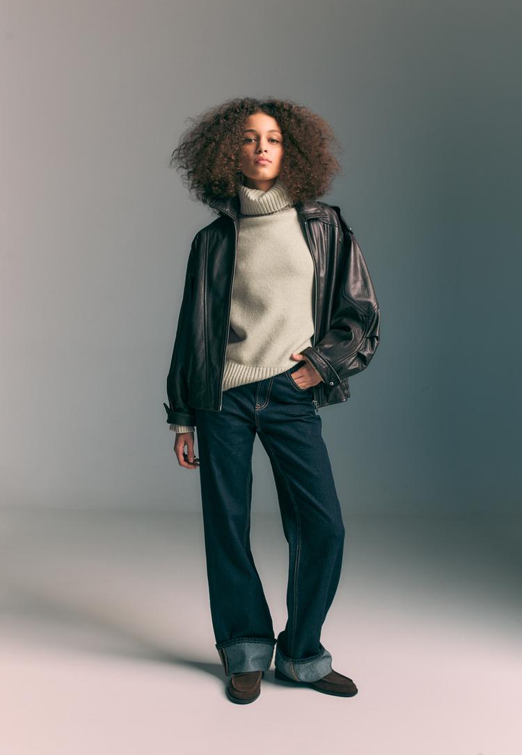 camisola regular gola subida