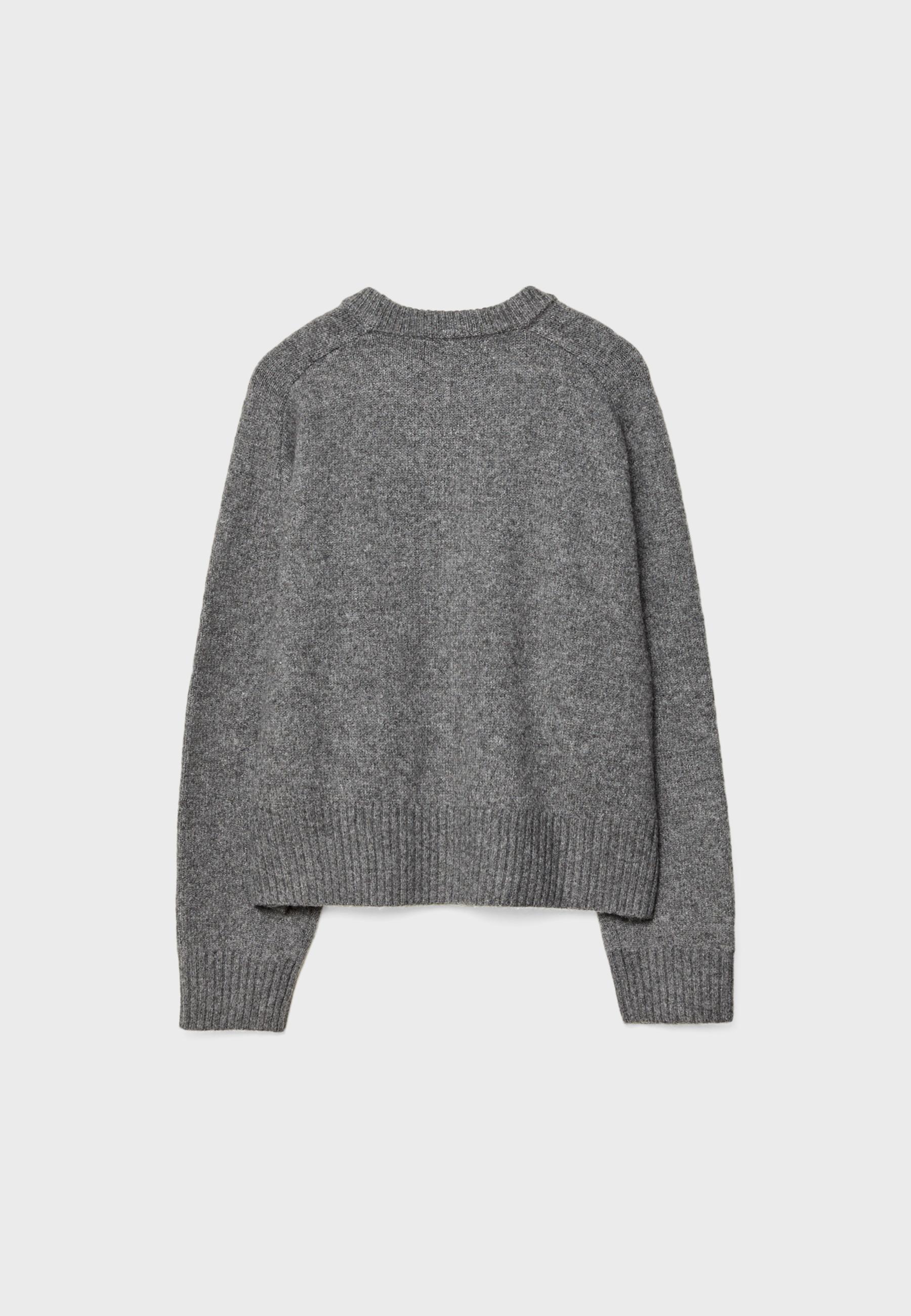 Basic Soft Knit Jumper — Dark grey