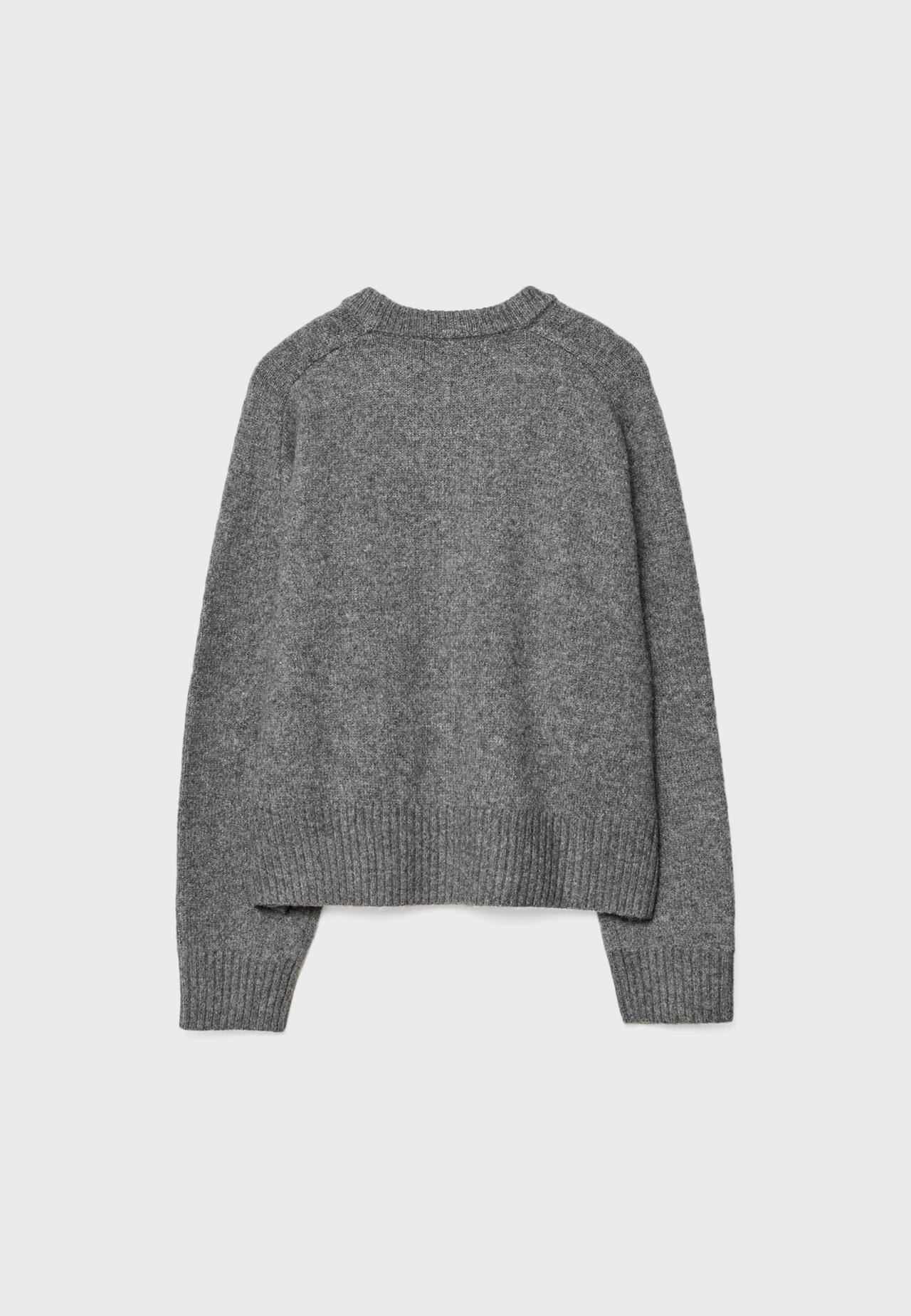 Basic soft knit jumper — Dark grey