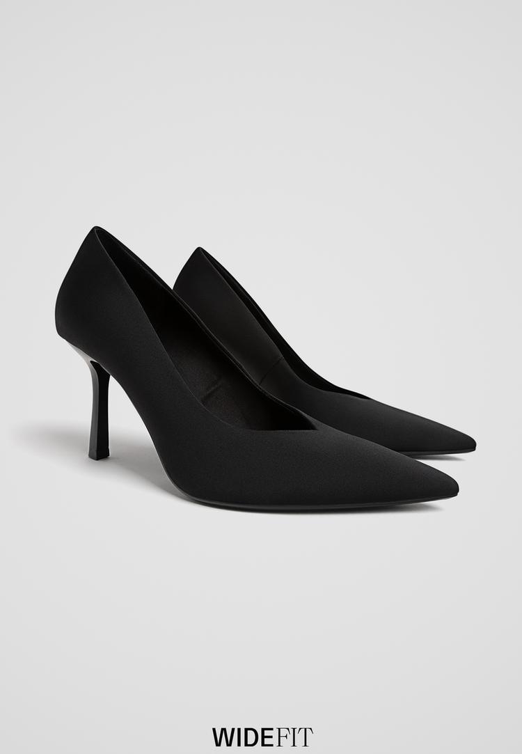 wide fit zapatos tacon tipo salon