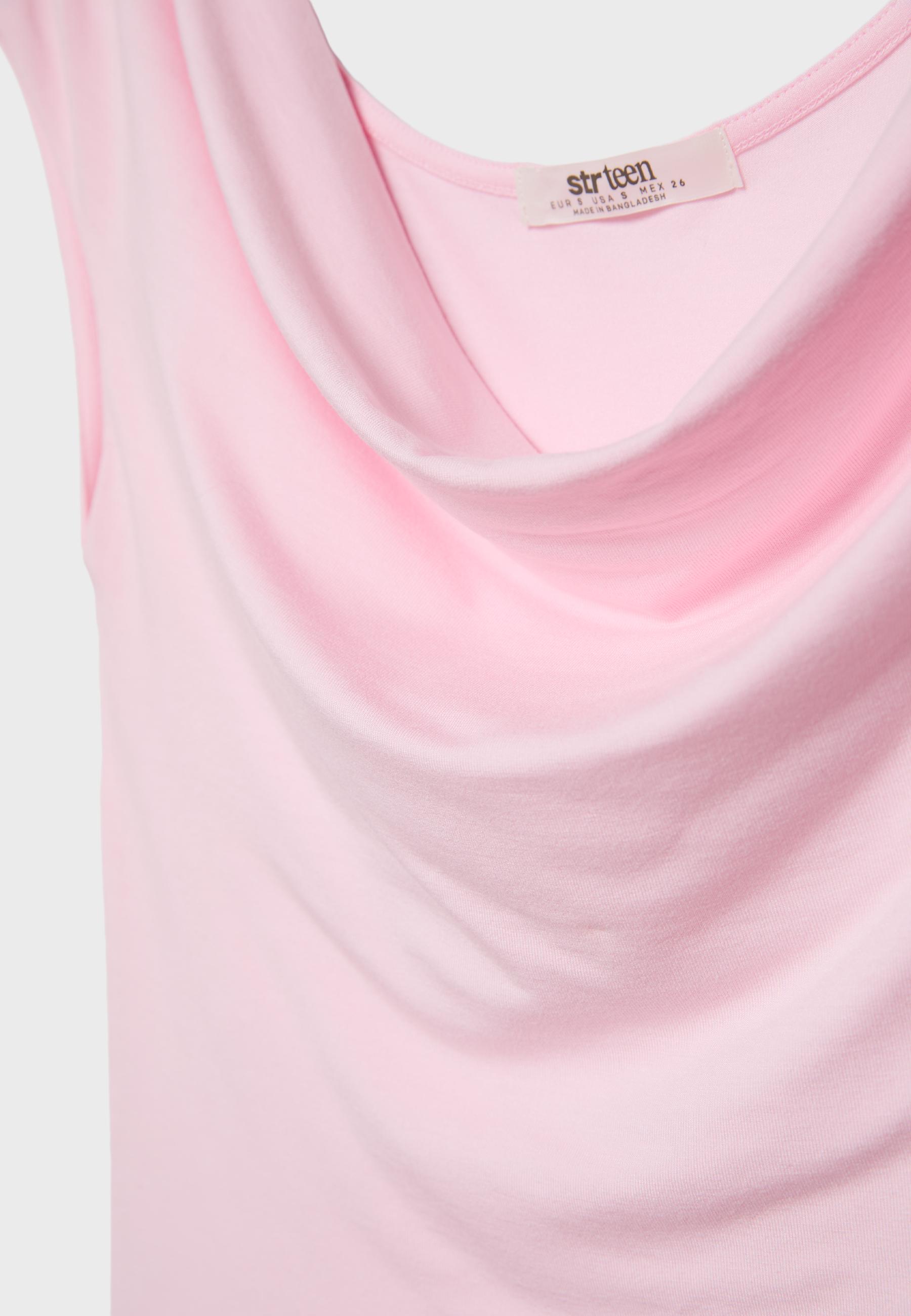 Multi-position sleeveless top — Pastel pink