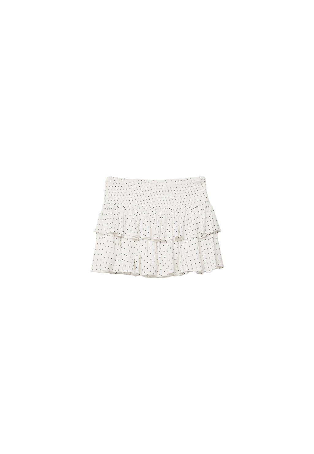 Gonna pantalone mini con volant